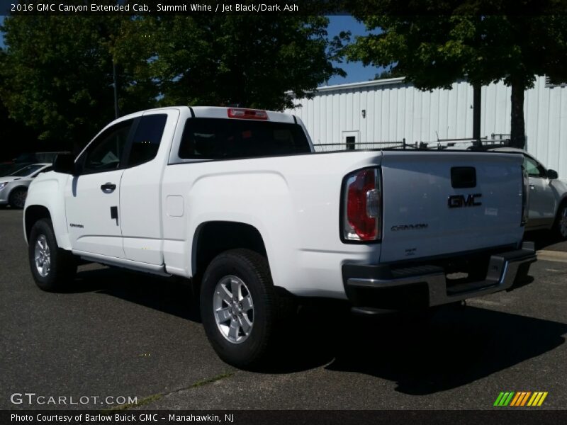 Summit White / Jet Black/Dark Ash 2016 GMC Canyon Extended Cab