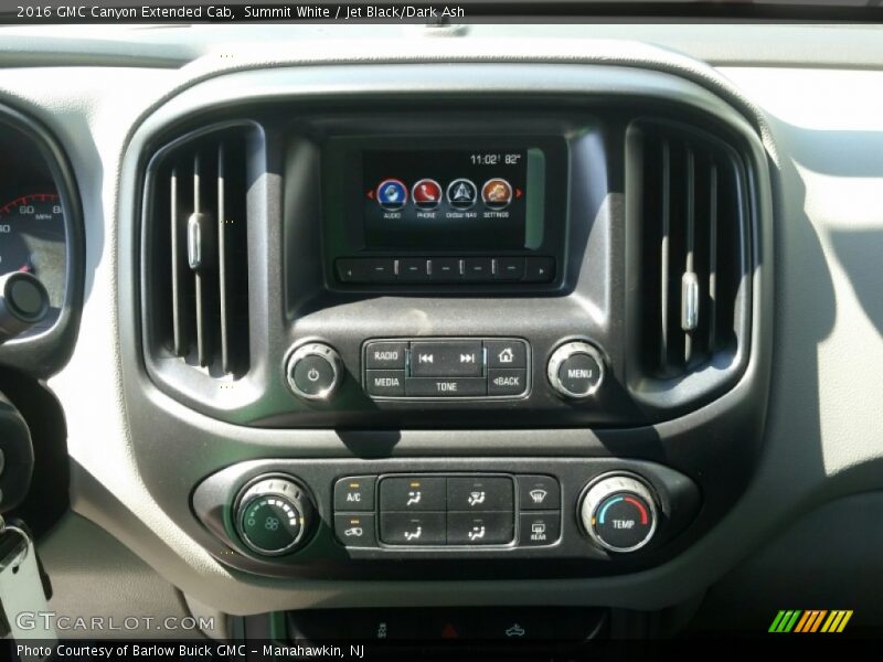 Summit White / Jet Black/Dark Ash 2016 GMC Canyon Extended Cab