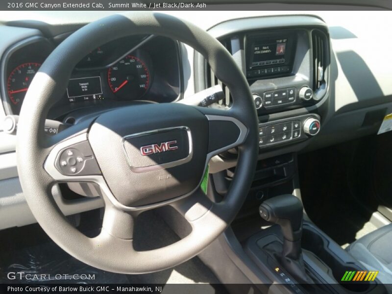 Summit White / Jet Black/Dark Ash 2016 GMC Canyon Extended Cab