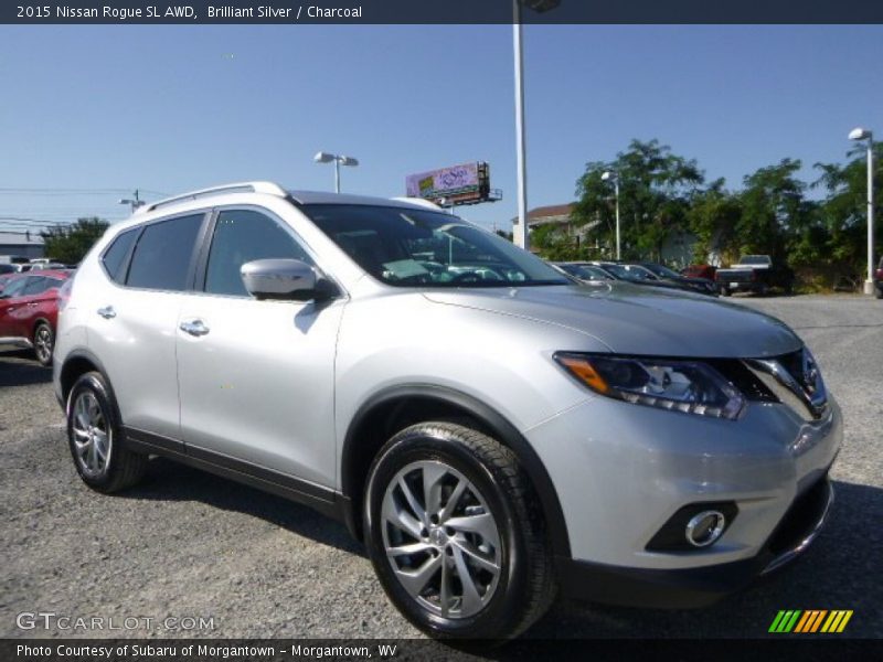 Brilliant Silver / Charcoal 2015 Nissan Rogue SL AWD