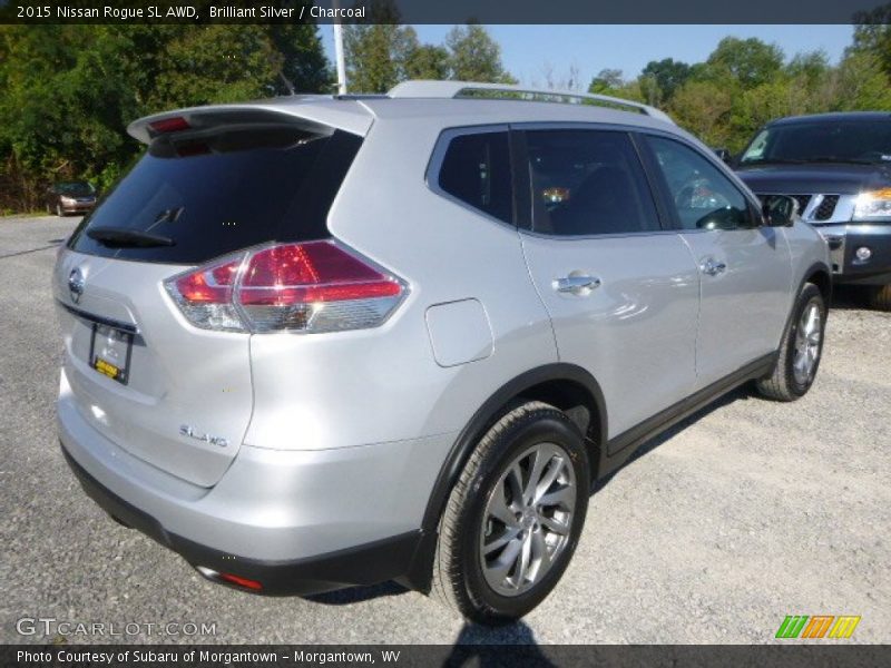 Brilliant Silver / Charcoal 2015 Nissan Rogue SL AWD