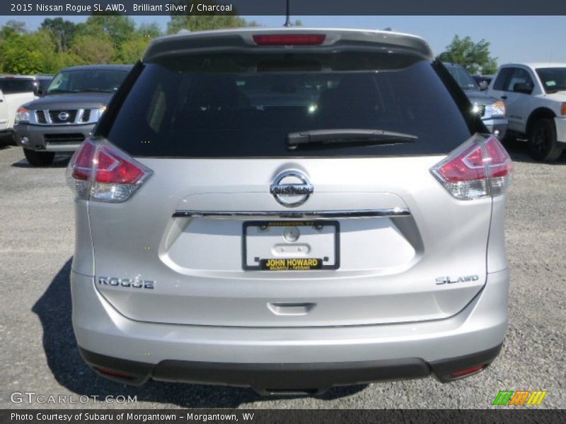 Brilliant Silver / Charcoal 2015 Nissan Rogue SL AWD