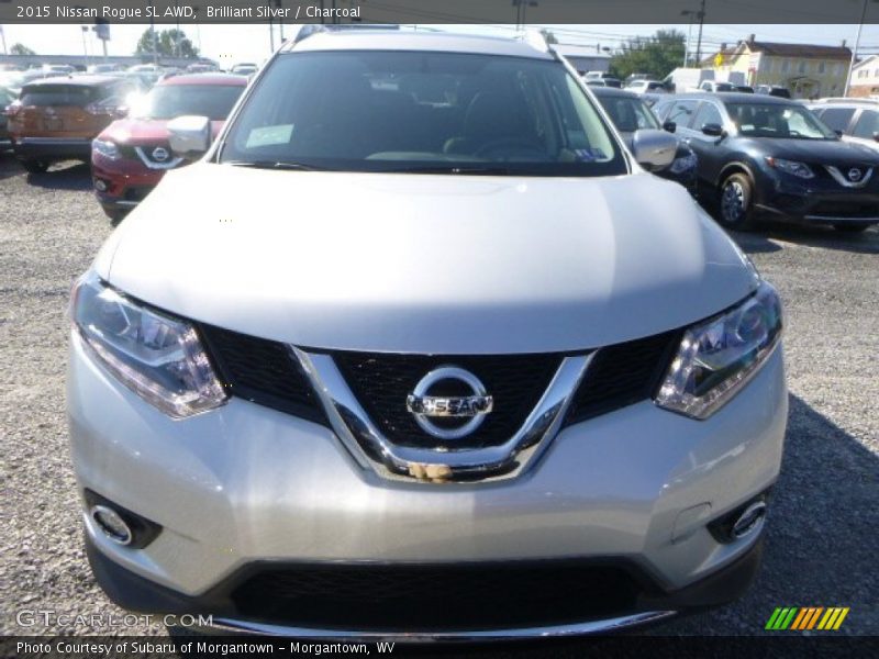 Brilliant Silver / Charcoal 2015 Nissan Rogue SL AWD
