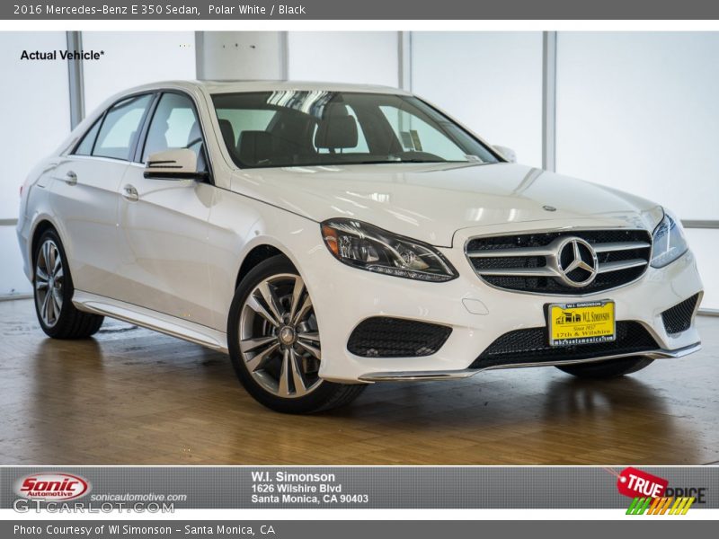 Polar White / Black 2016 Mercedes-Benz E 350 Sedan