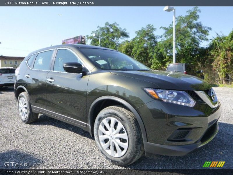 Midnight Jade / Charcoal 2015 Nissan Rogue S AWD