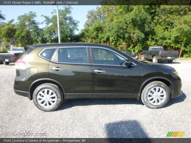 Midnight Jade / Charcoal 2015 Nissan Rogue S AWD