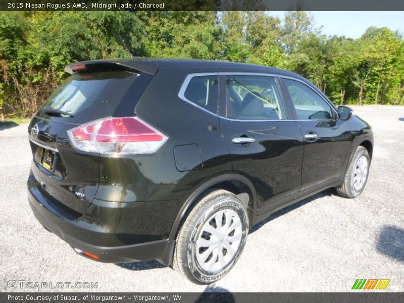 Midnight Jade / Charcoal 2015 Nissan Rogue S AWD
