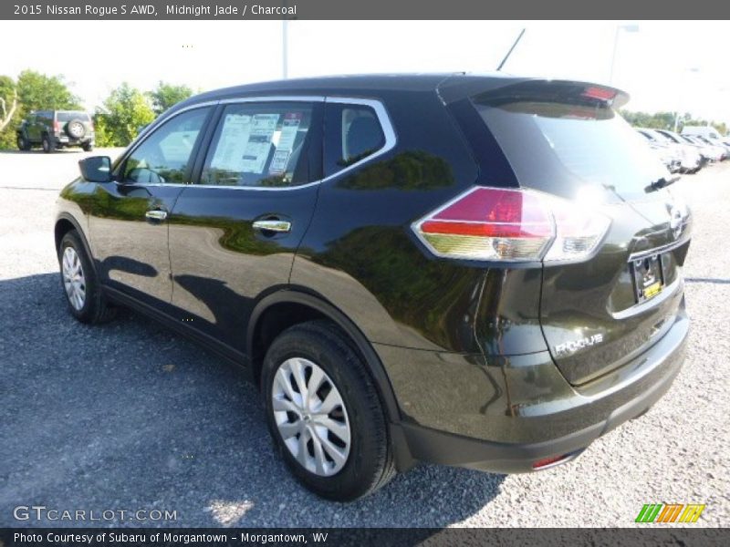 Midnight Jade / Charcoal 2015 Nissan Rogue S AWD