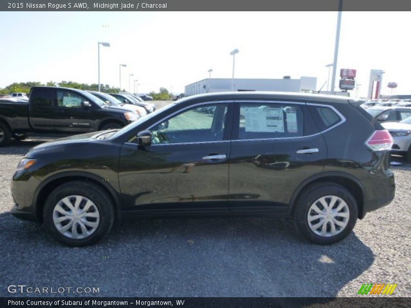 Midnight Jade / Charcoal 2015 Nissan Rogue S AWD