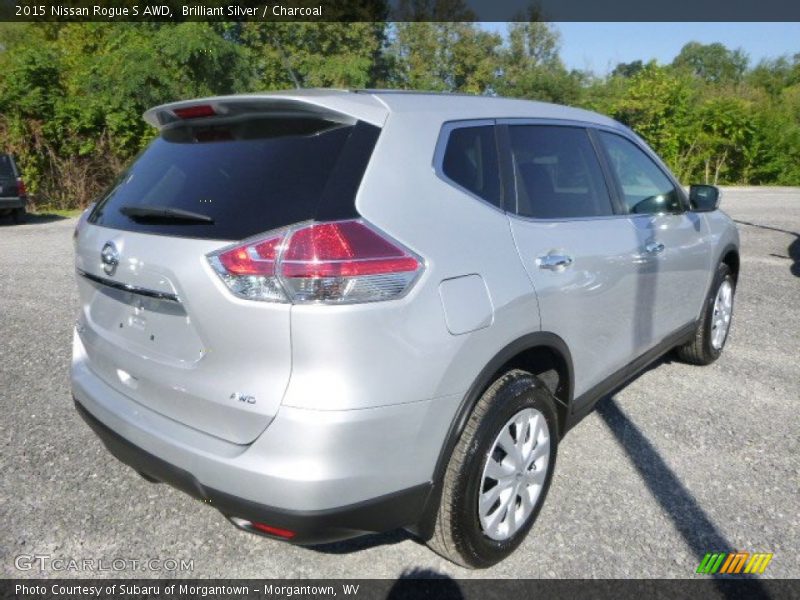 Brilliant Silver / Charcoal 2015 Nissan Rogue S AWD