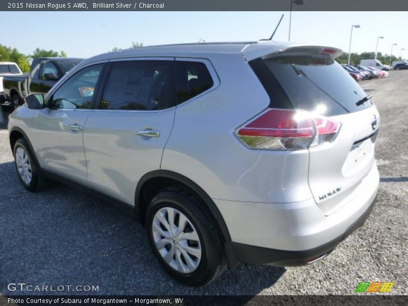 Brilliant Silver / Charcoal 2015 Nissan Rogue S AWD