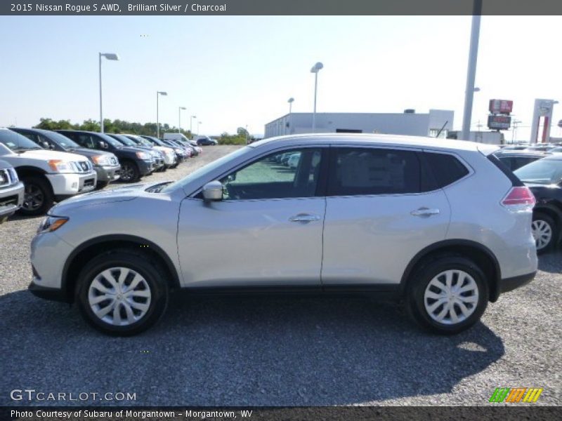 Brilliant Silver / Charcoal 2015 Nissan Rogue S AWD