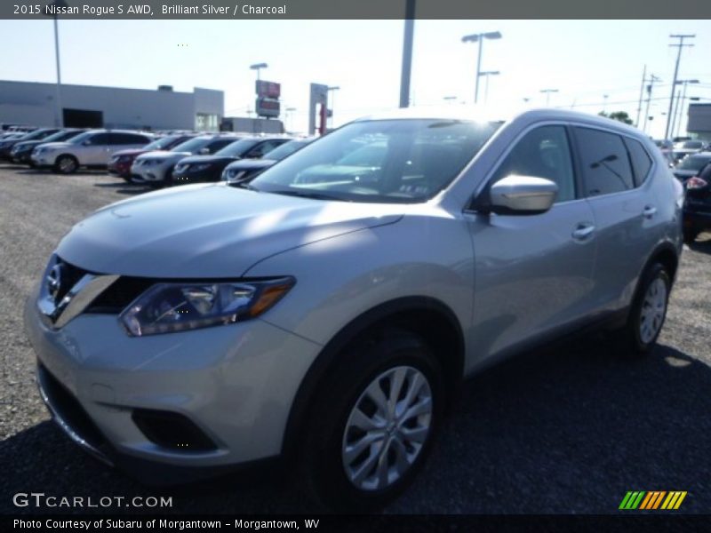 Brilliant Silver / Charcoal 2015 Nissan Rogue S AWD