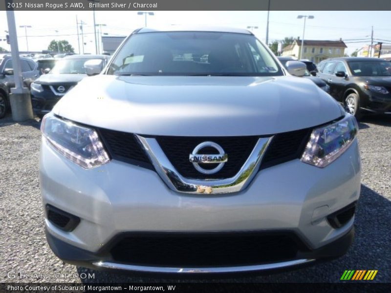 Brilliant Silver / Charcoal 2015 Nissan Rogue S AWD