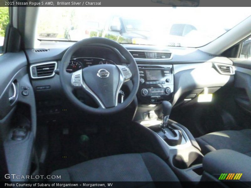 Brilliant Silver / Charcoal 2015 Nissan Rogue S AWD