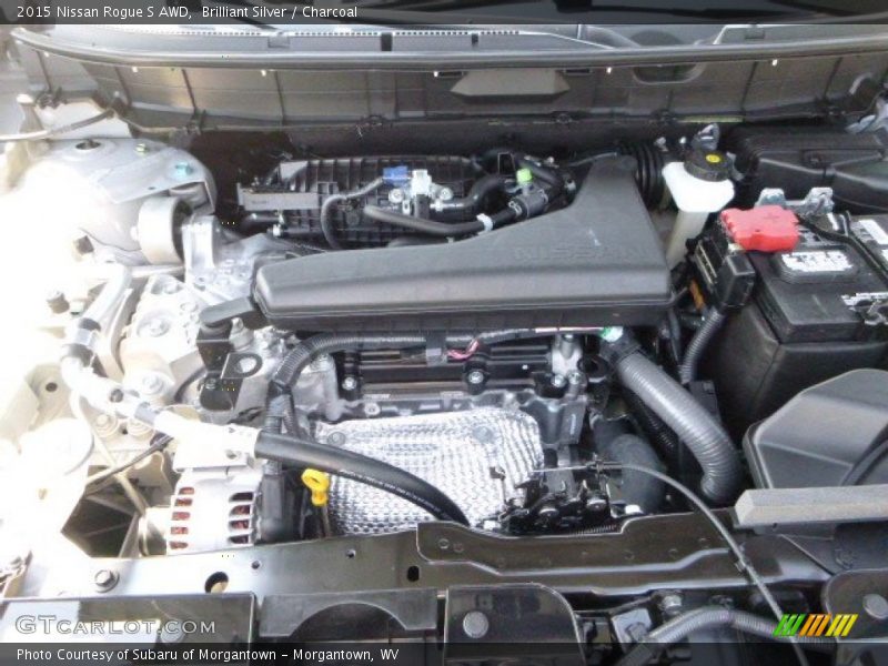 Brilliant Silver / Charcoal 2015 Nissan Rogue S AWD