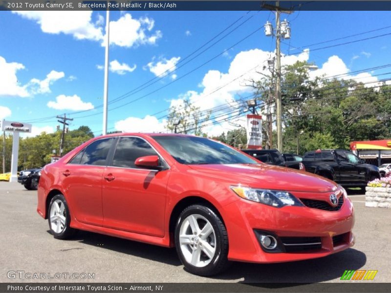Barcelona Red Metallic / Black/Ash 2012 Toyota Camry SE