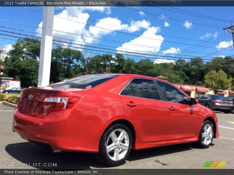 Barcelona Red Metallic / Black/Ash 2012 Toyota Camry SE