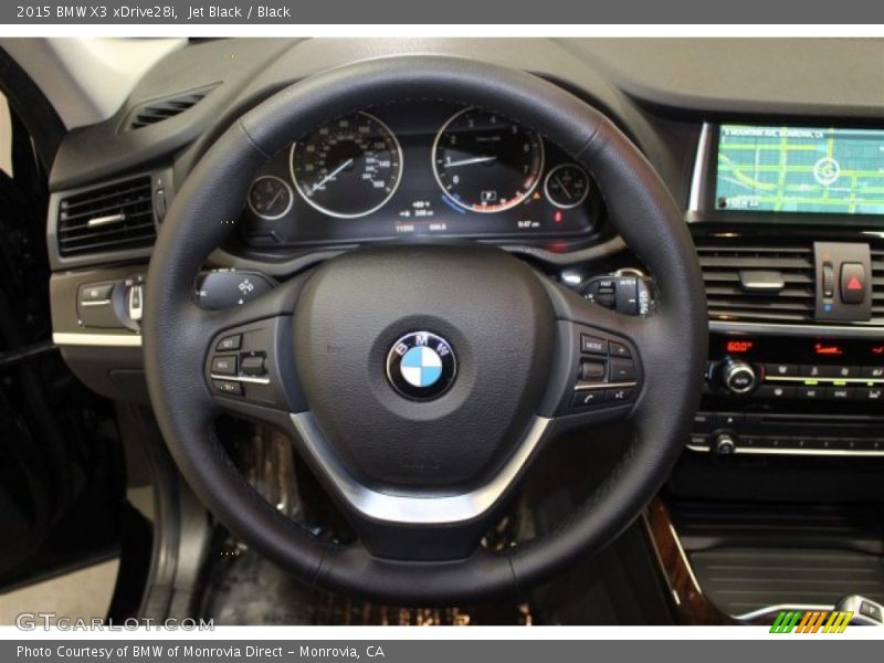 Jet Black / Black 2015 BMW X3 xDrive28i