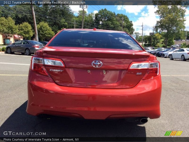 Barcelona Red Metallic / Black/Ash 2012 Toyota Camry SE
