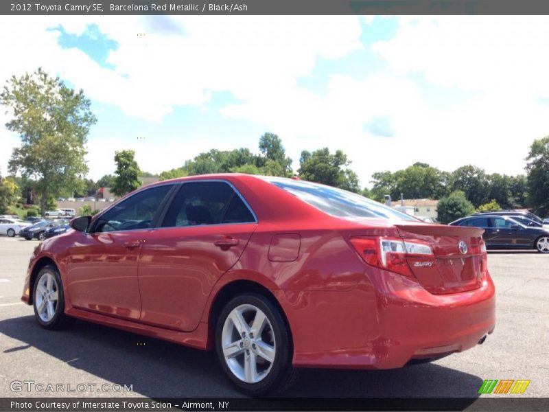 Barcelona Red Metallic / Black/Ash 2012 Toyota Camry SE