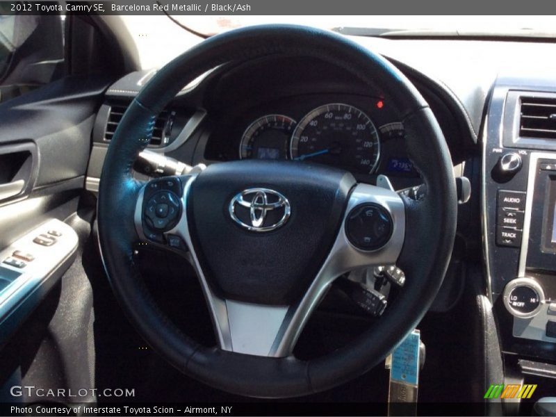 Barcelona Red Metallic / Black/Ash 2012 Toyota Camry SE