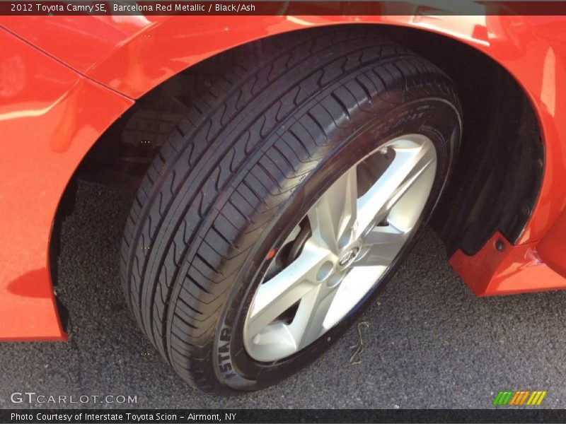 Barcelona Red Metallic / Black/Ash 2012 Toyota Camry SE