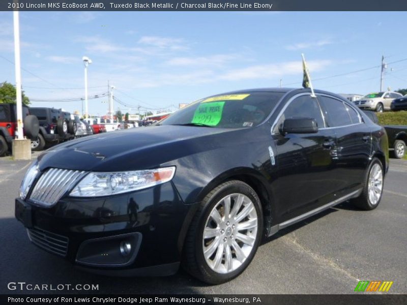 Tuxedo Black Metallic / Charcoal Black/Fine Line Ebony 2010 Lincoln MKS EcoBoost AWD