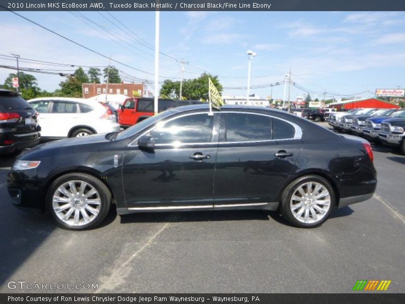 Tuxedo Black Metallic / Charcoal Black/Fine Line Ebony 2010 Lincoln MKS EcoBoost AWD