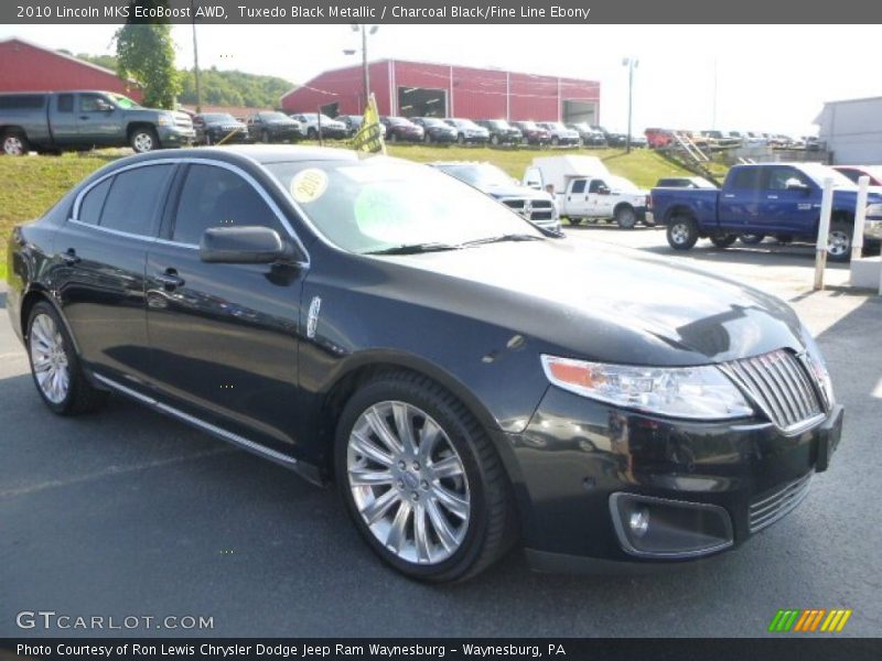 Tuxedo Black Metallic / Charcoal Black/Fine Line Ebony 2010 Lincoln MKS EcoBoost AWD