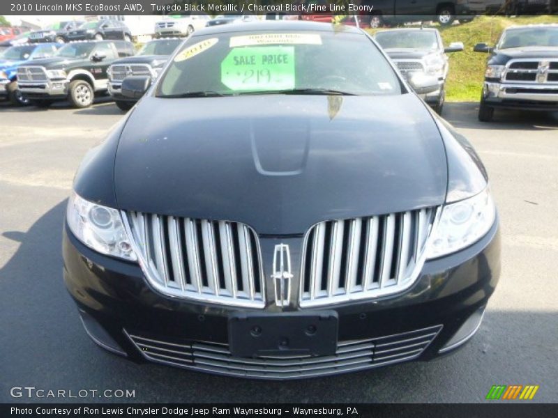 Tuxedo Black Metallic / Charcoal Black/Fine Line Ebony 2010 Lincoln MKS EcoBoost AWD