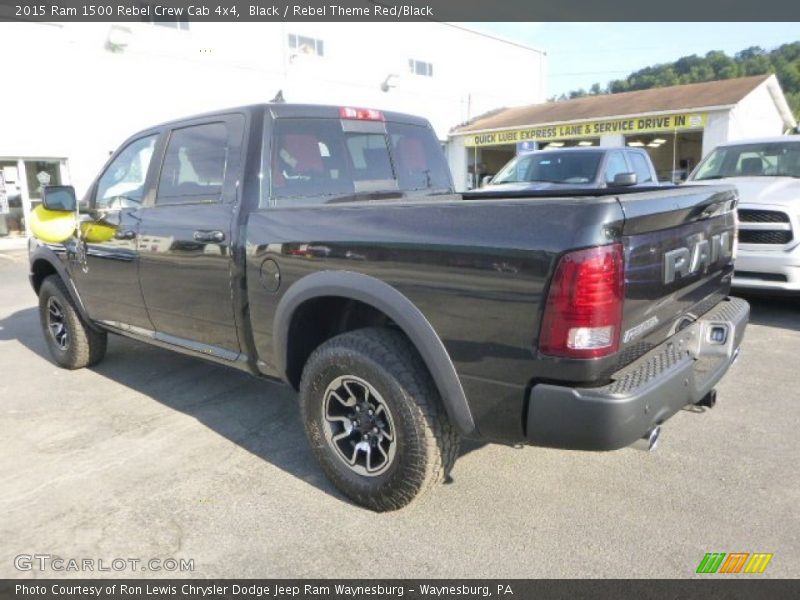 Black / Rebel Theme Red/Black 2015 Ram 1500 Rebel Crew Cab 4x4