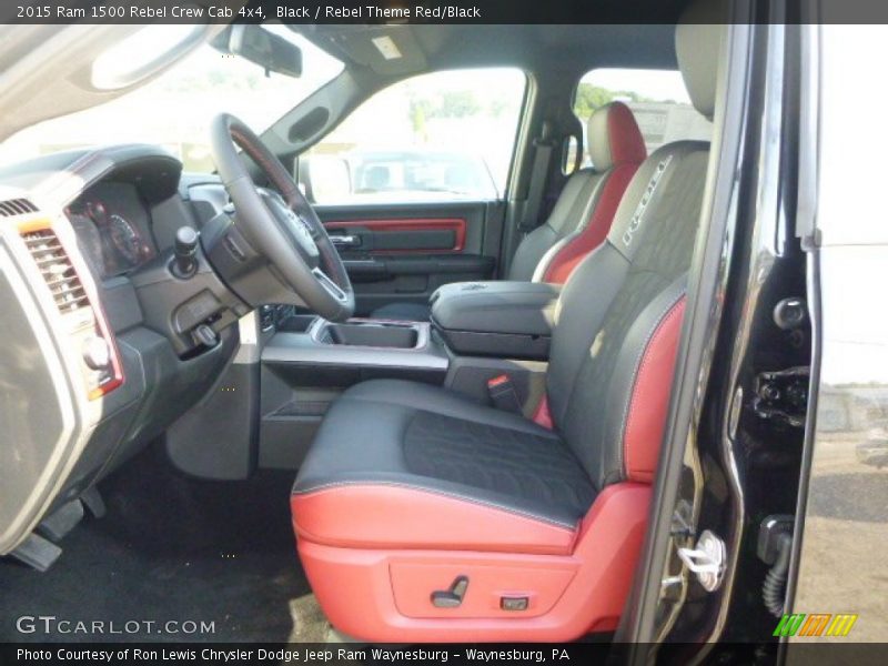 2015 1500 Rebel Crew Cab 4x4 Rebel Theme Red/Black Interior