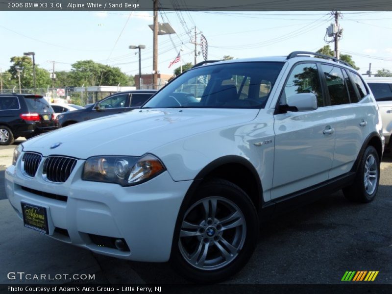 Alpine White / Sand Beige 2006 BMW X3 3.0i