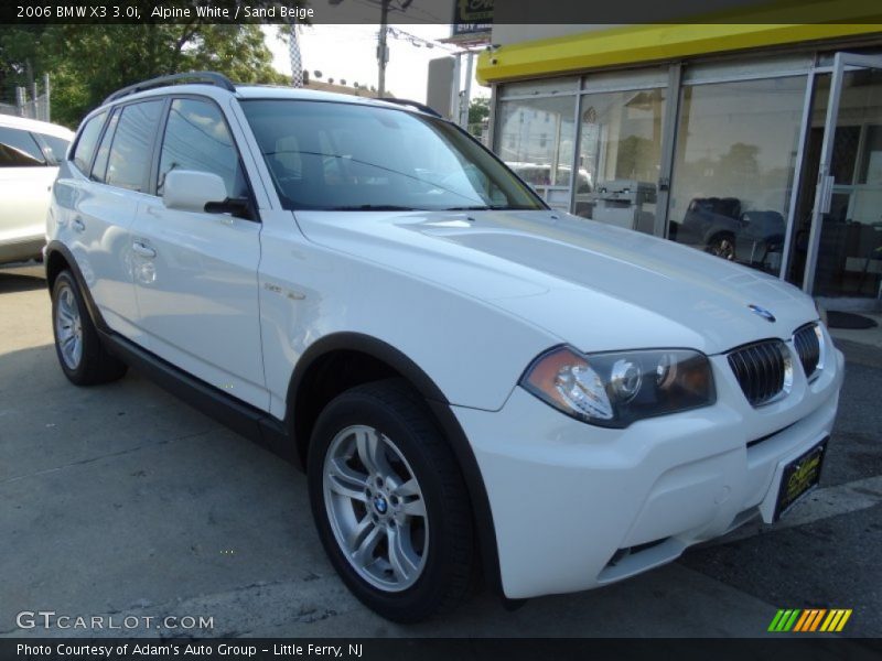 Alpine White / Sand Beige 2006 BMW X3 3.0i