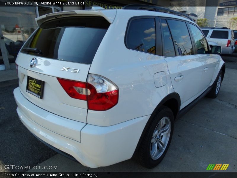 Alpine White / Sand Beige 2006 BMW X3 3.0i