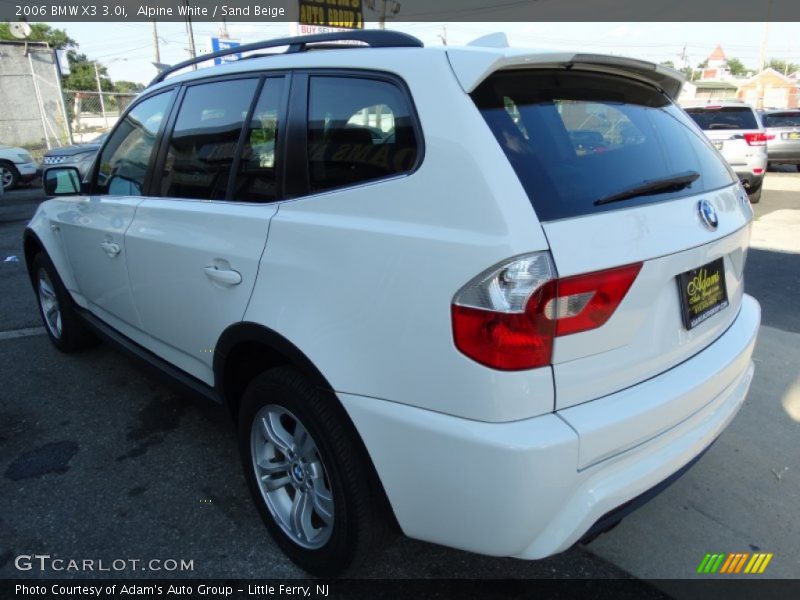 Alpine White / Sand Beige 2006 BMW X3 3.0i