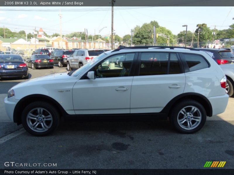 Alpine White / Sand Beige 2006 BMW X3 3.0i