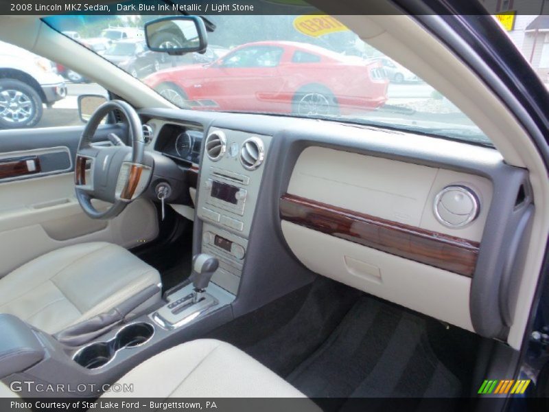 Dark Blue Ink Metallic / Light Stone 2008 Lincoln MKZ Sedan