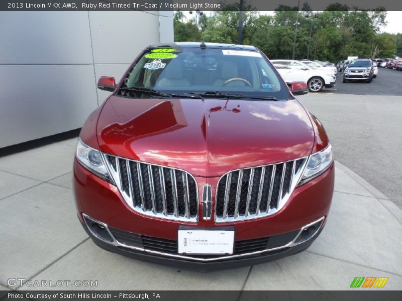 Ruby Red Tinted Tri-Coat / Medium Light Stone 2013 Lincoln MKX AWD
