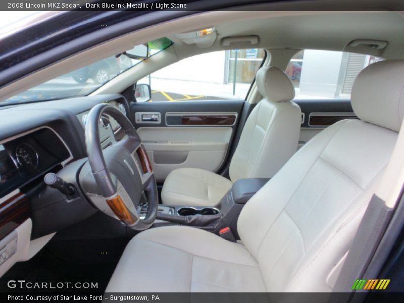 Dark Blue Ink Metallic / Light Stone 2008 Lincoln MKZ Sedan