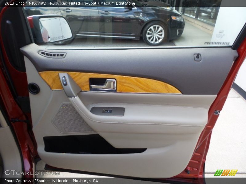 Ruby Red Tinted Tri-Coat / Medium Light Stone 2013 Lincoln MKX AWD