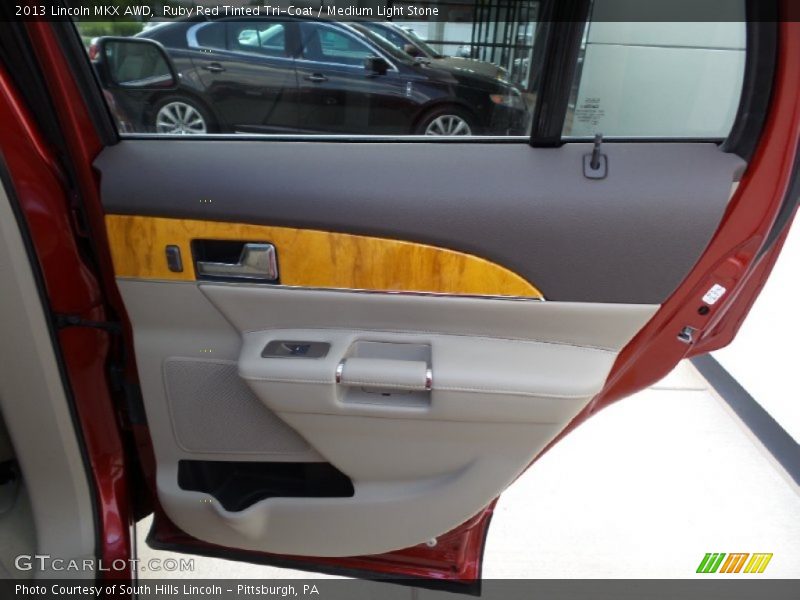 Ruby Red Tinted Tri-Coat / Medium Light Stone 2013 Lincoln MKX AWD