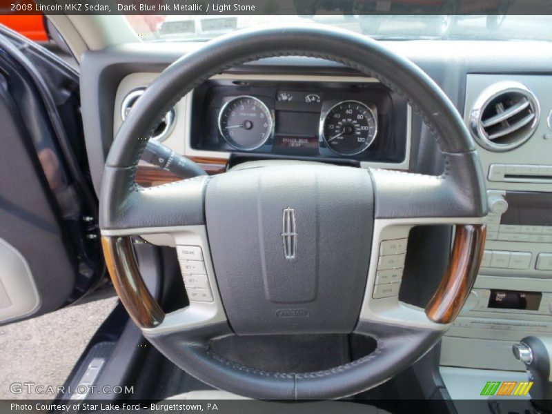 Dark Blue Ink Metallic / Light Stone 2008 Lincoln MKZ Sedan