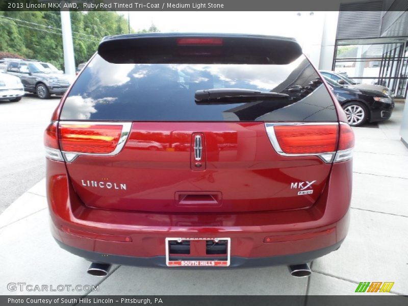 Ruby Red Tinted Tri-Coat / Medium Light Stone 2013 Lincoln MKX AWD