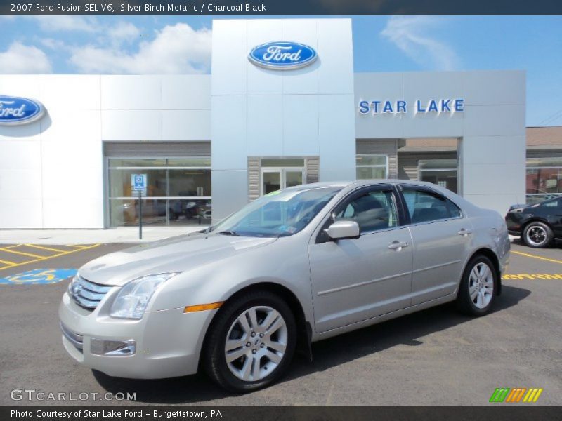Silver Birch Metallic / Charcoal Black 2007 Ford Fusion SEL V6