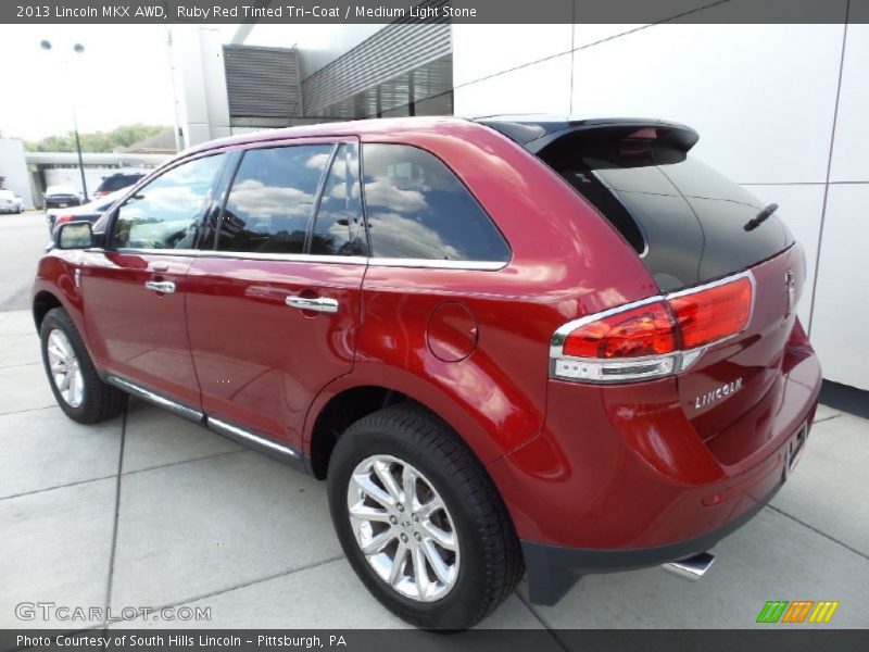 Ruby Red Tinted Tri-Coat / Medium Light Stone 2013 Lincoln MKX AWD