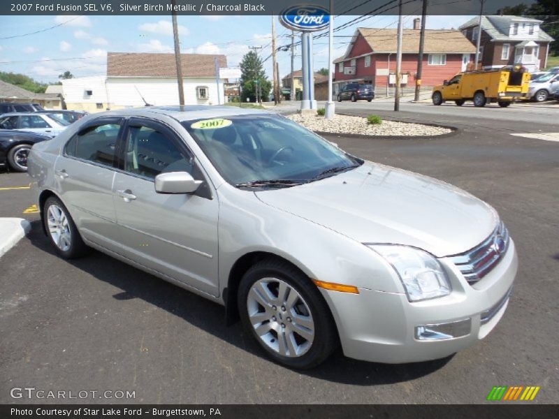 Silver Birch Metallic / Charcoal Black 2007 Ford Fusion SEL V6