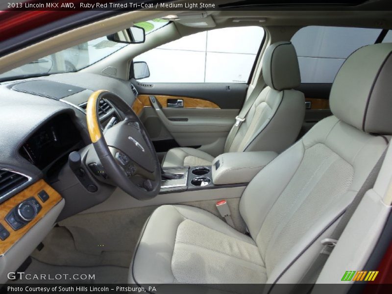 Ruby Red Tinted Tri-Coat / Medium Light Stone 2013 Lincoln MKX AWD