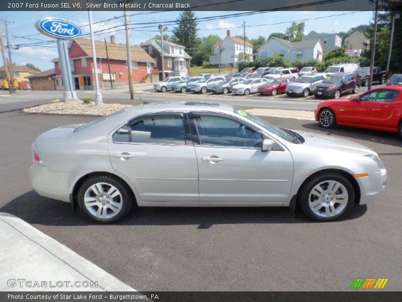 Silver Birch Metallic / Charcoal Black 2007 Ford Fusion SEL V6